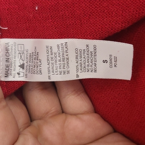 Coca-Cola Patriotic Sequin Logo Sweater 2014 Women’s Size Small USA Flag Pullove - Picture 3 of 4